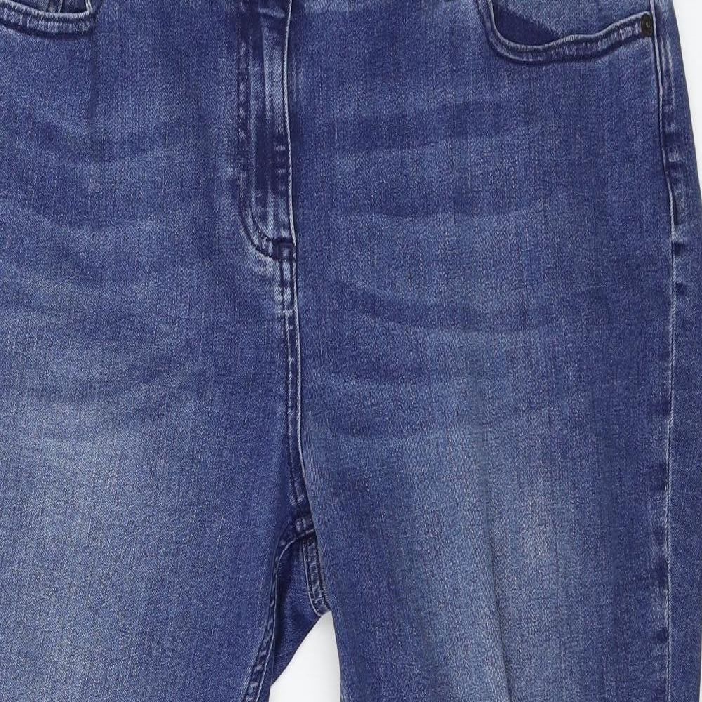 Boden Womens Black  Denim Cropped Jeans Size 16 L23 in