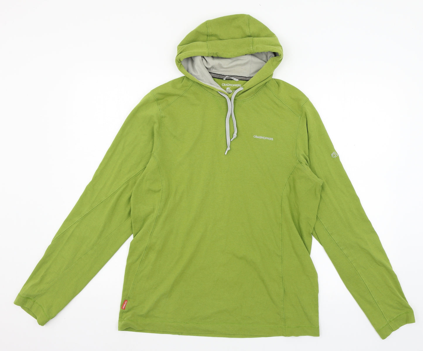 Craghoppers Mens Green  Jersey Pullover Hoodie Size M