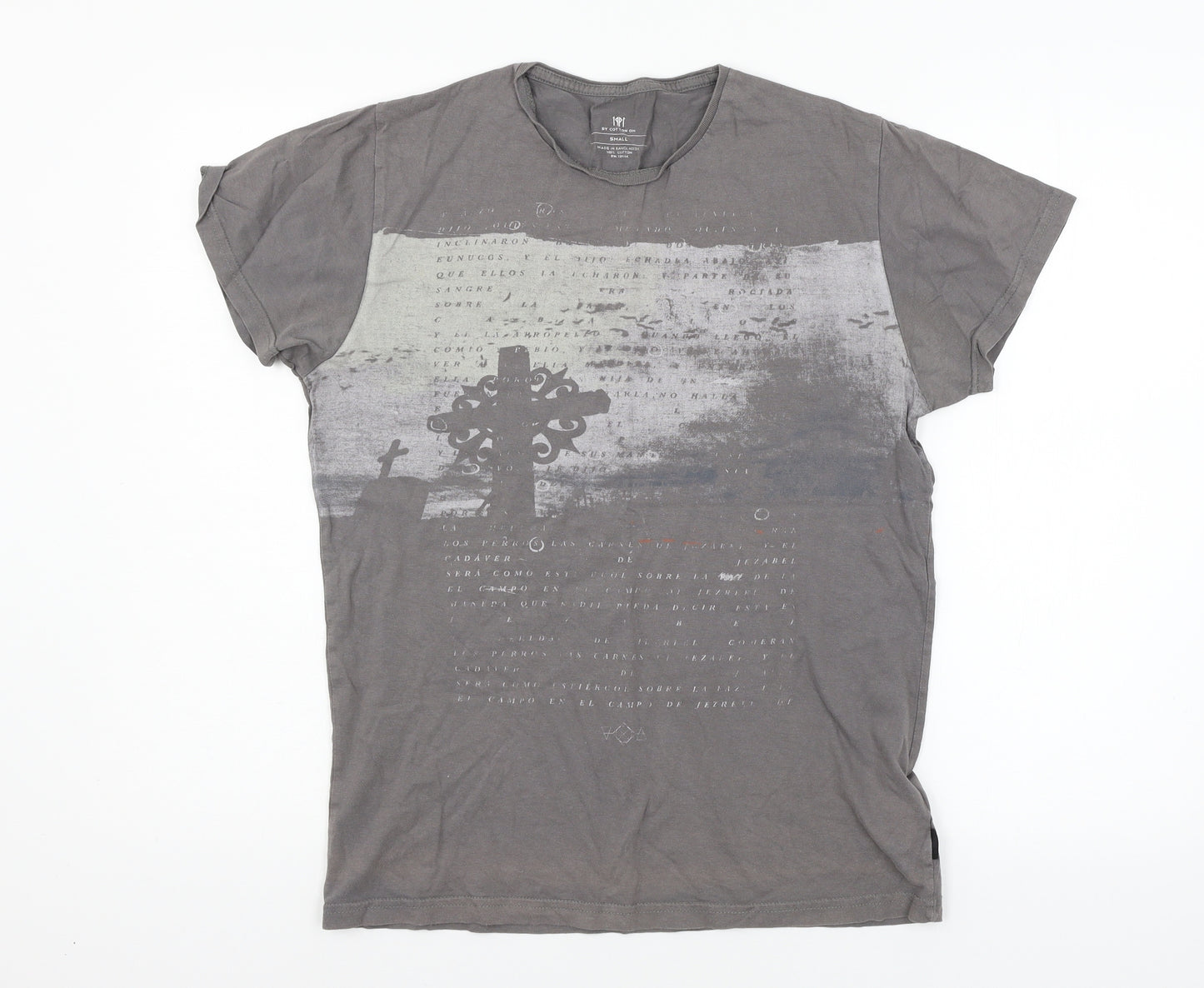 Cotton On Mens Grey  Jersey  T-Shirt Size S
