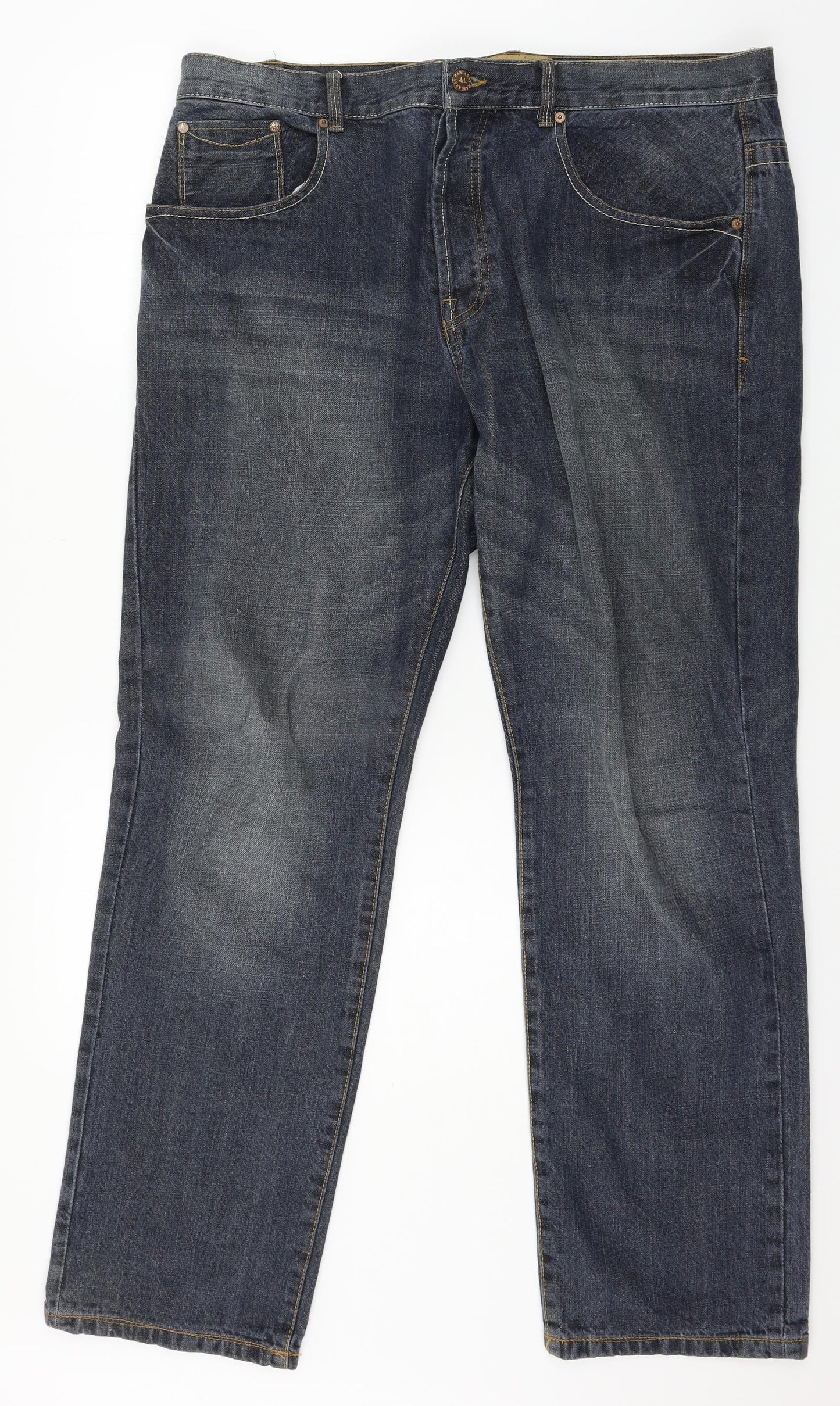 MANTARAY PRODUCTS Mens Blue  Denim Straight Jeans Size 38 in L32 in