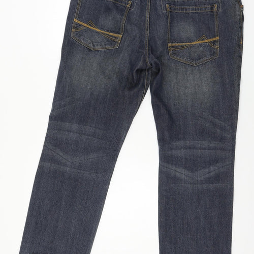 MANTARAY PRODUCTS Mens Blue  Denim Straight Jeans Size 38 in L32 in