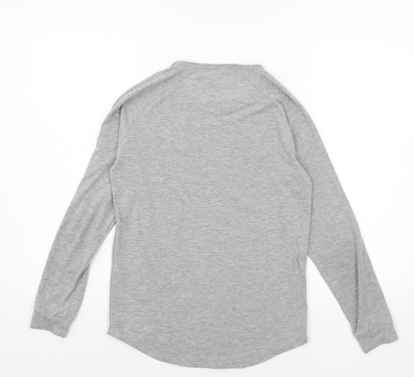 Illusive Boys Grey  Jersey Basic T-Shirt Size 11-12 Years