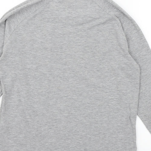 Illusive Boys Grey  Jersey Basic T-Shirt Size 11-12 Years