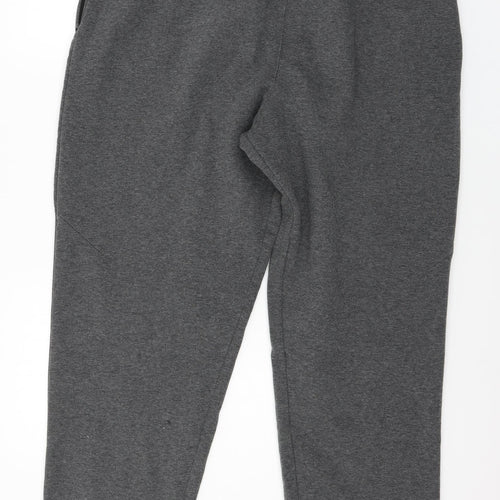 Reebok Mens Grey  Jersey Jogger Trousers Size XL L31 in