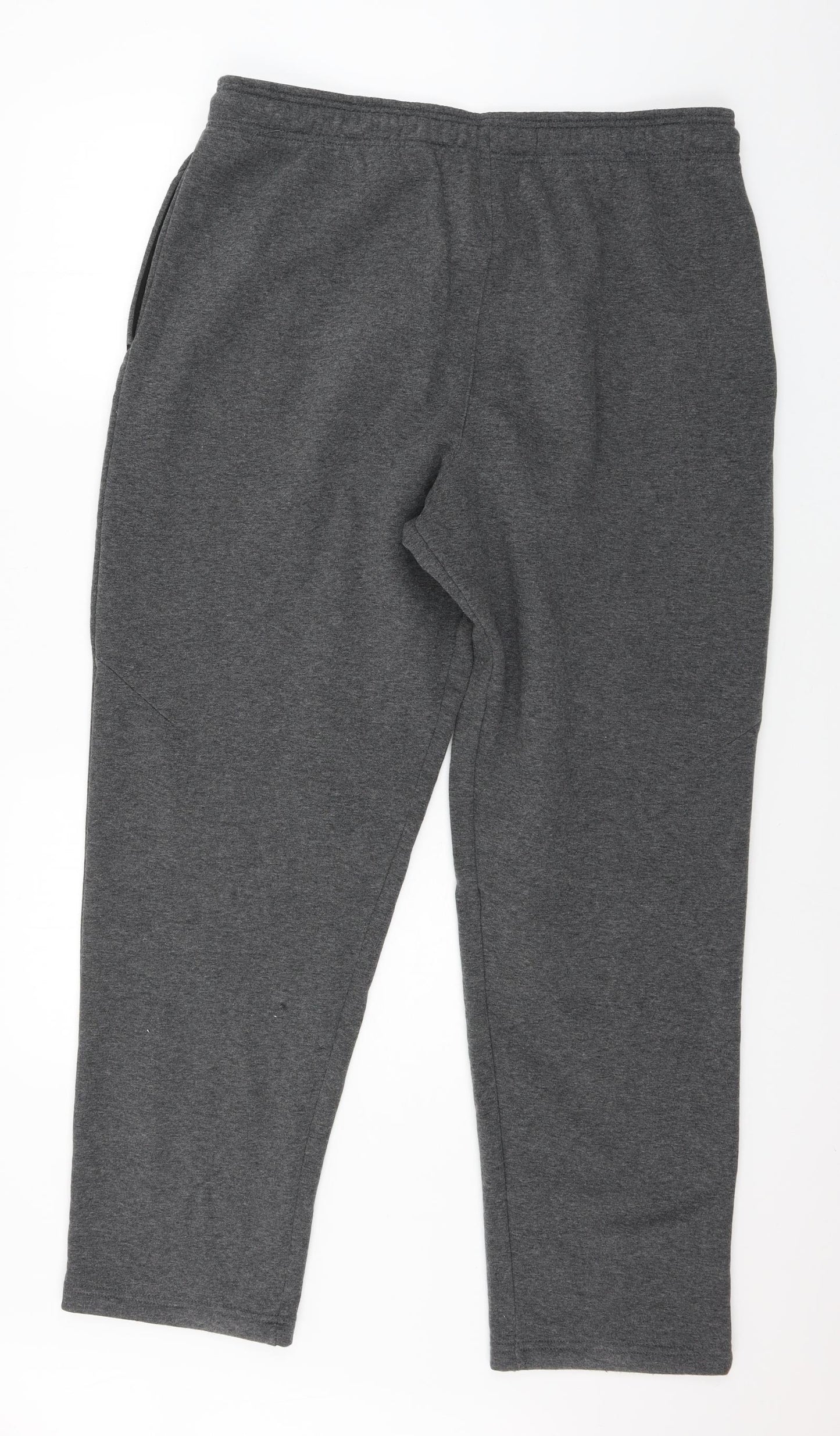 Reebok Mens Grey  Jersey Jogger Trousers Size XL L31 in