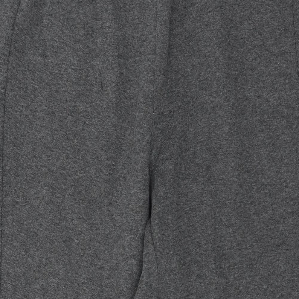 Reebok Mens Grey  Jersey Jogger Trousers Size XL L31 in