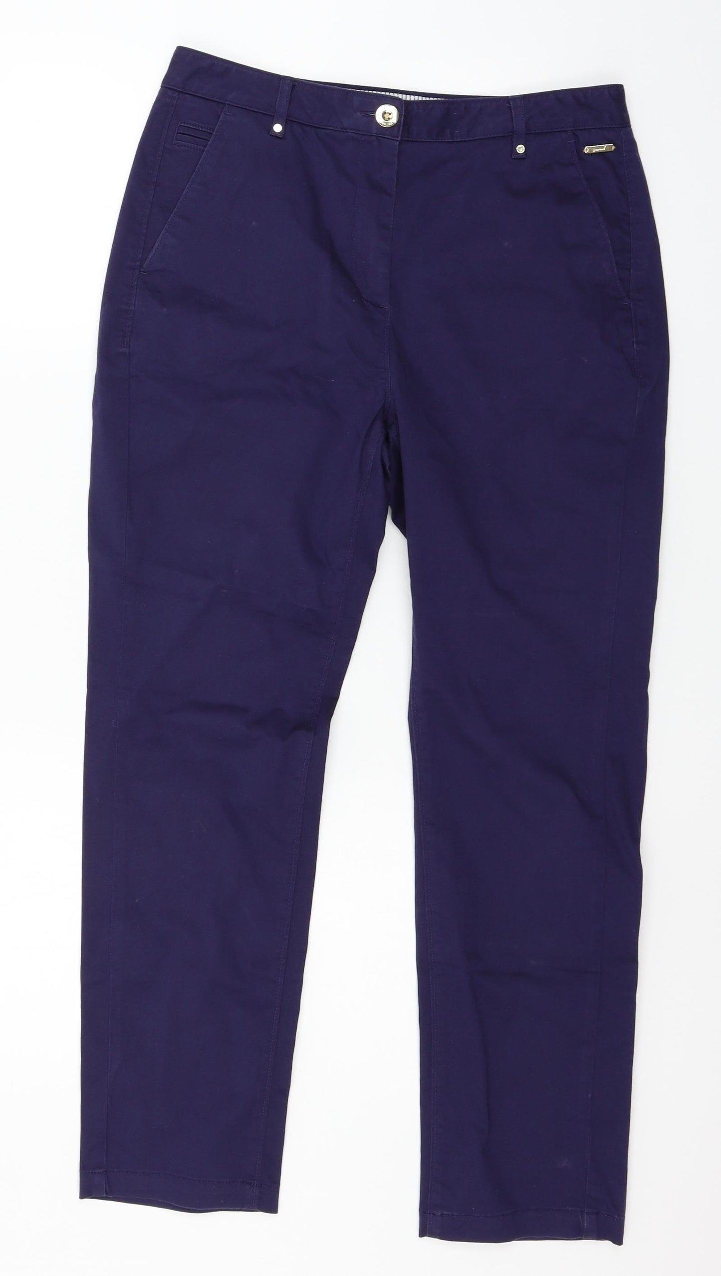 Marks and Spencer Womens Blue   Trousers  Size 10 L28 in