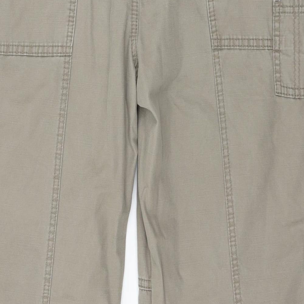 Marks and Spencer Womens Brown   Cargo Trousers Size 14 L27 in