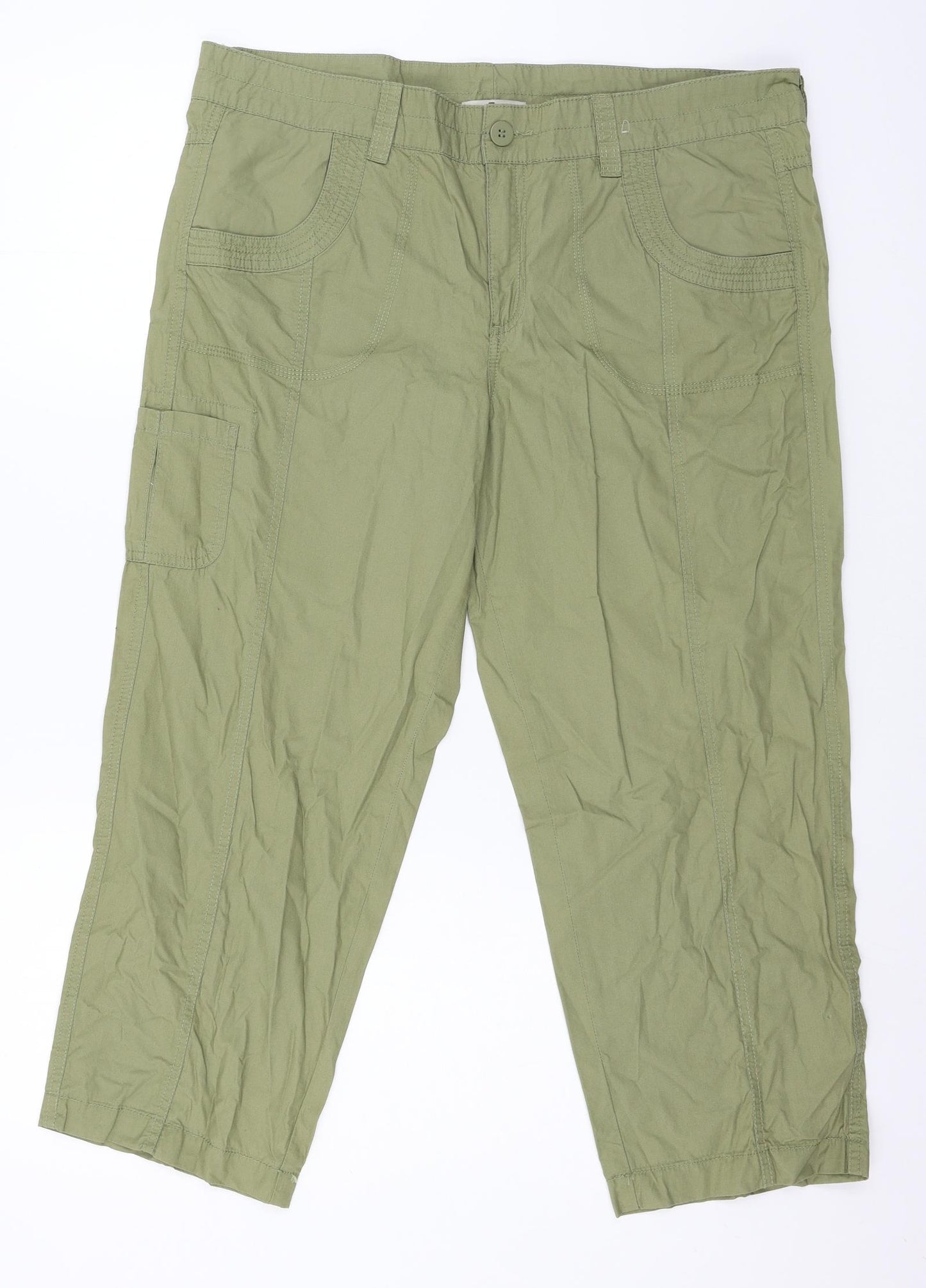 TU Womens Green   Cargo Trousers Size 14 L24 in