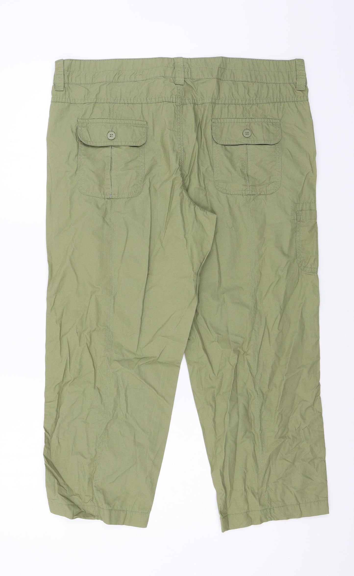 TU Womens Green   Cargo Trousers Size 14 L24 in