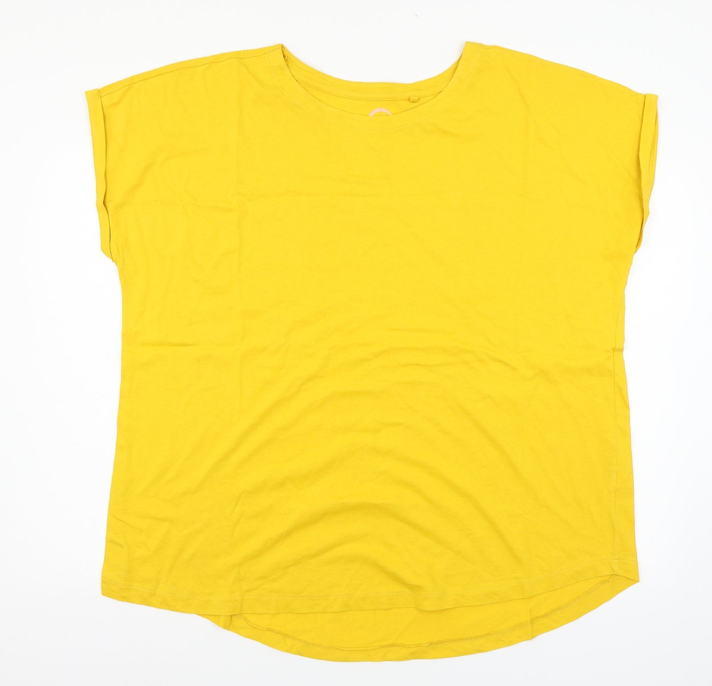 NEXT Womens Yellow  Jersey Basic T-Shirt Size 22