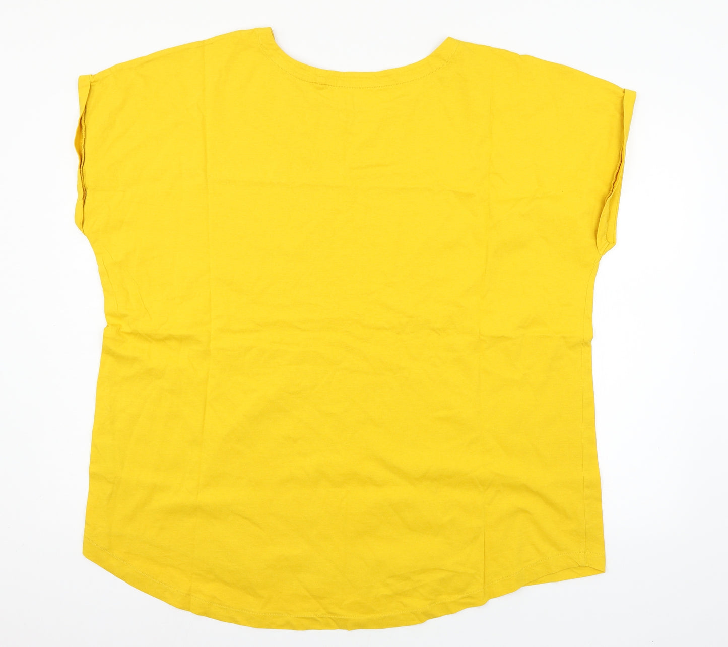NEXT Womens Yellow  Jersey Basic T-Shirt Size 22