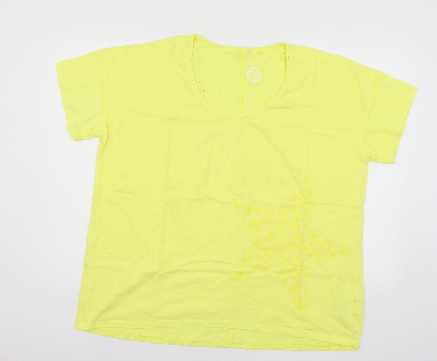 NEXT Womens Yellow  Jersey Basic T-Shirt Size 22