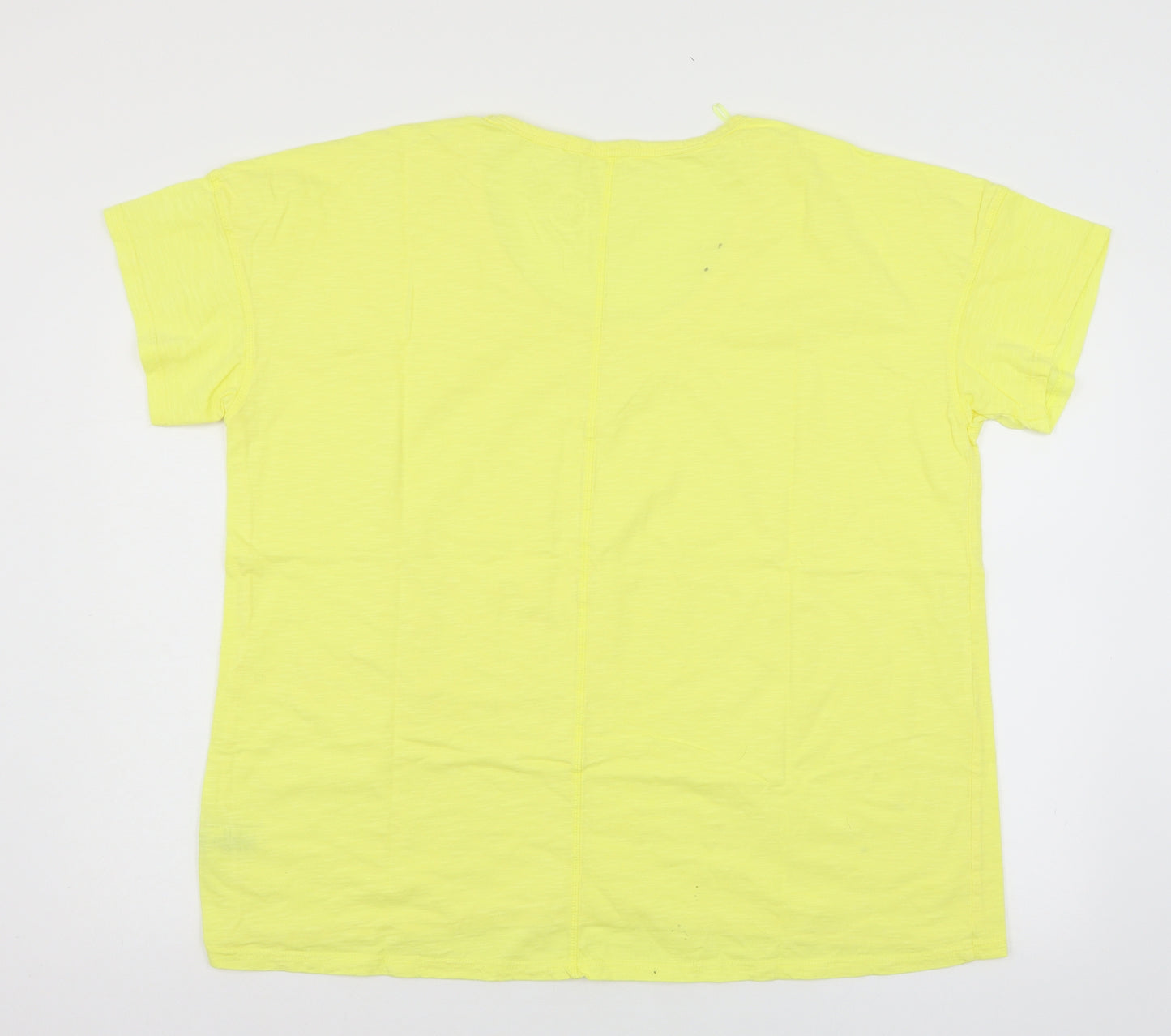 NEXT Womens Yellow  Jersey Basic T-Shirt Size 22
