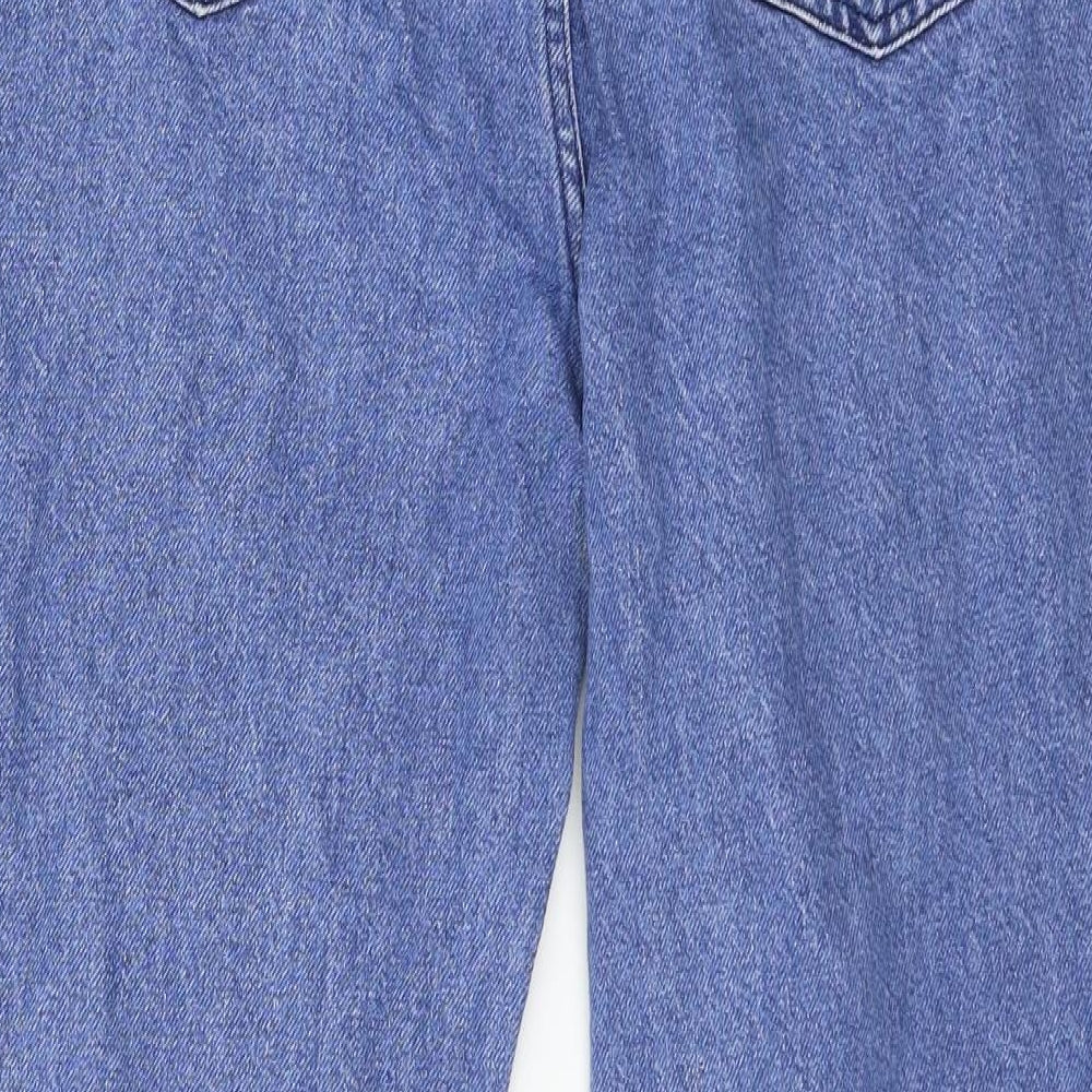 M&Co Womens Blue  Denim Straight Jeans Size 14 L25 in
