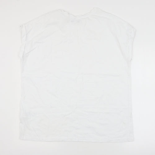 Capsule Womens White  Jersey Basic T-Shirt Size 20