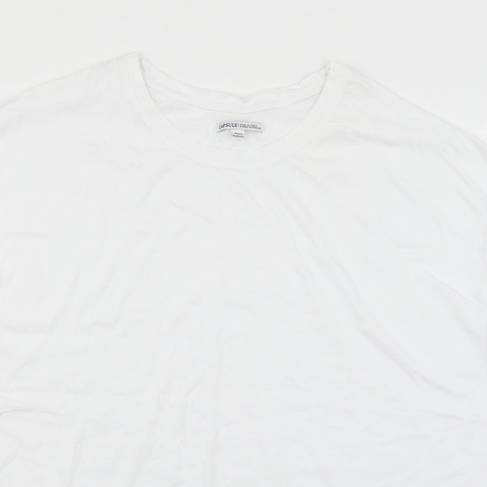 Capsule Womens White  Jersey Basic T-Shirt Size 20