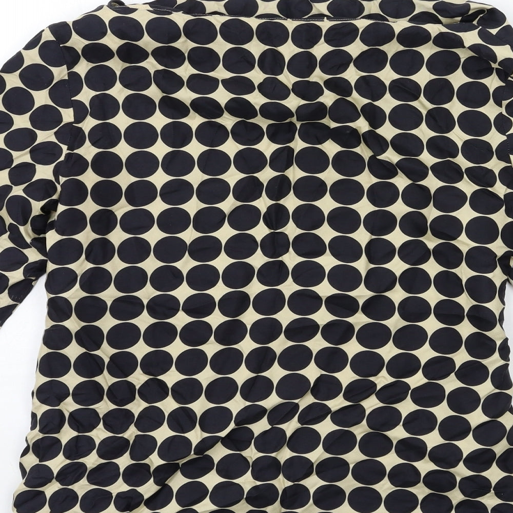 Hobbs Womens Black Geometric  Basic Blouse Size 16