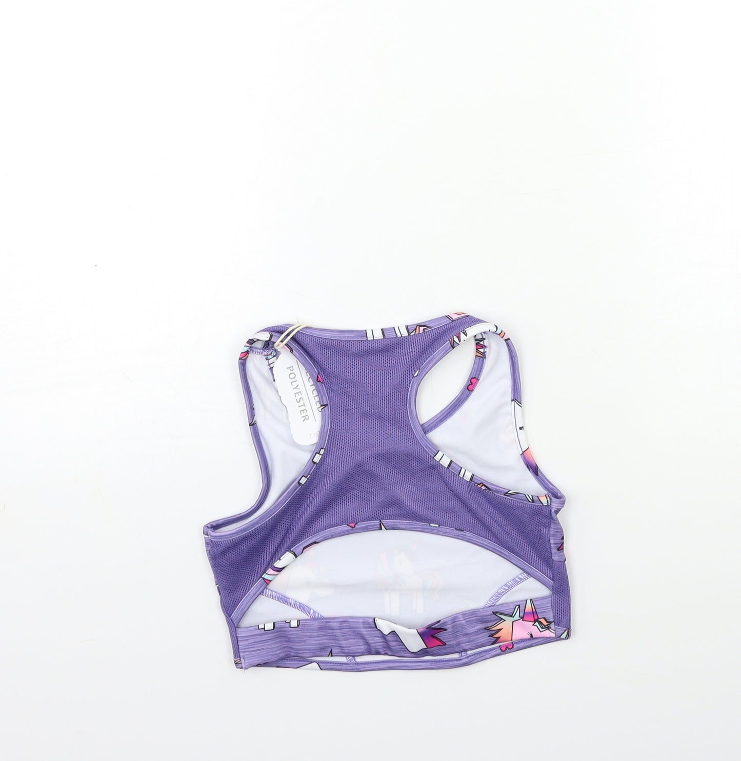 NEXT Girls Purple Geometric  Basic Tank Size 9-10 Years