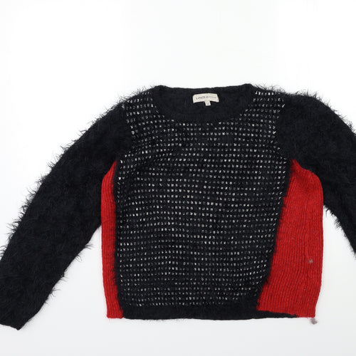 Marks and Spencer Womens Black  Knit Pullover Jumper Size 12