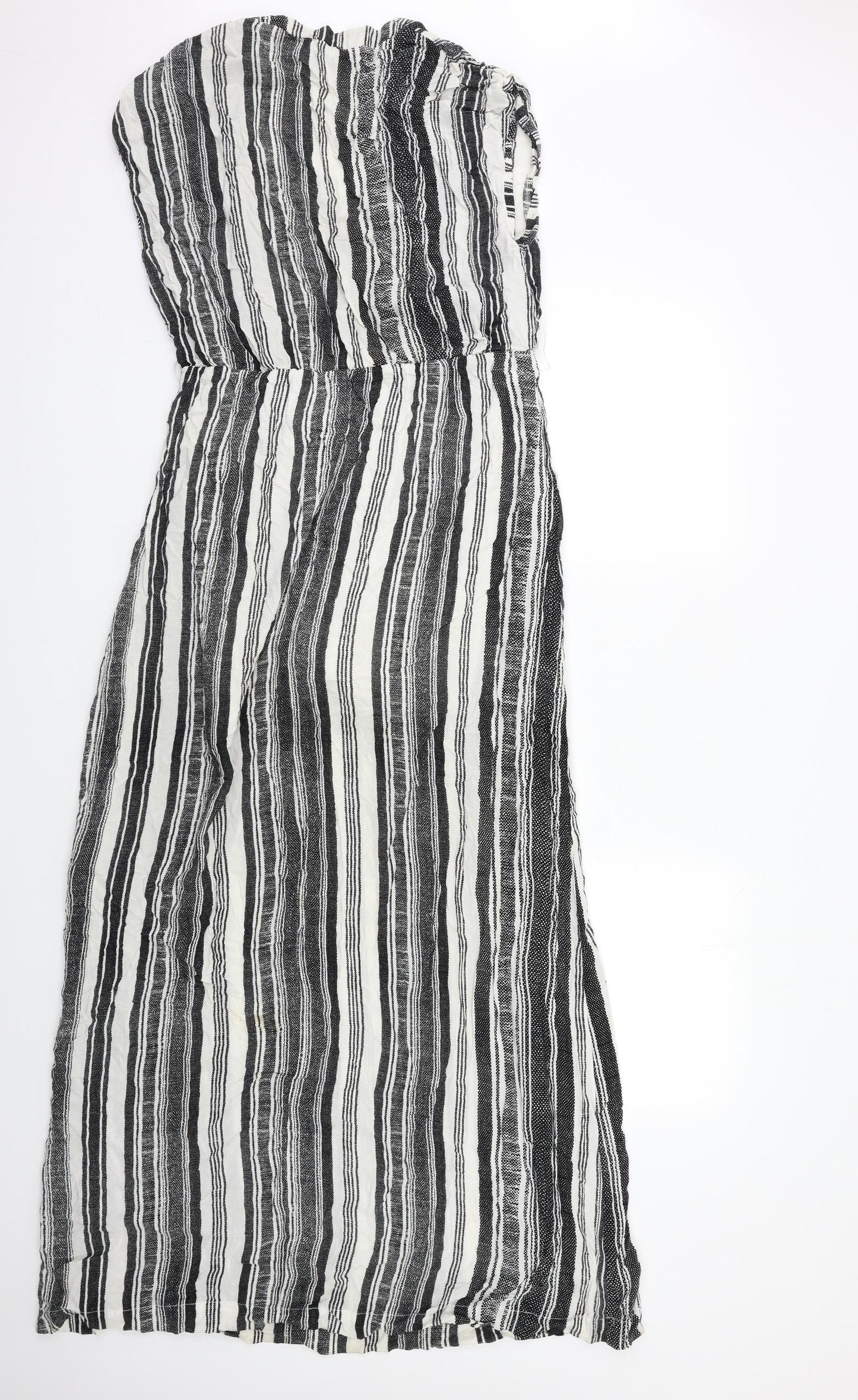 H&M Womens Black Striped  Maxi  Size 14