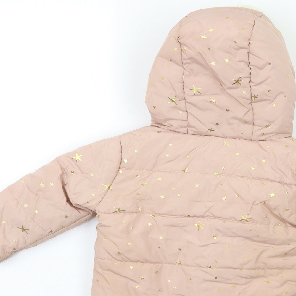 George Baby Pink   Puffer Jacket Coat Size 9-12 Months