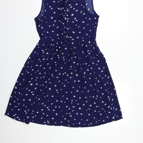 Brave Soul Womens Blue Floral  Shift  Size XS