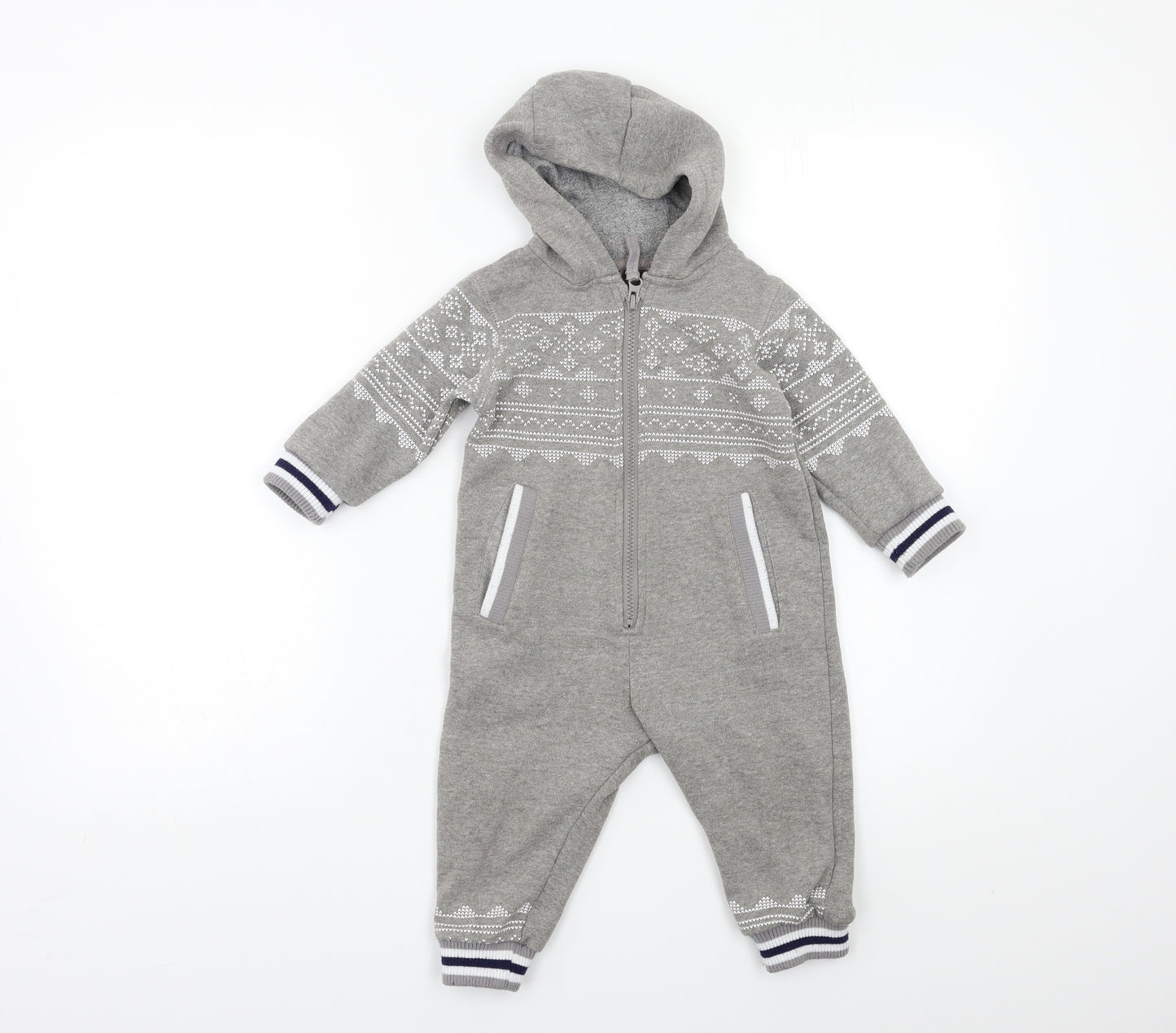 Primark Baby Green Striped  Romper One-Piece Size 9-12 Months