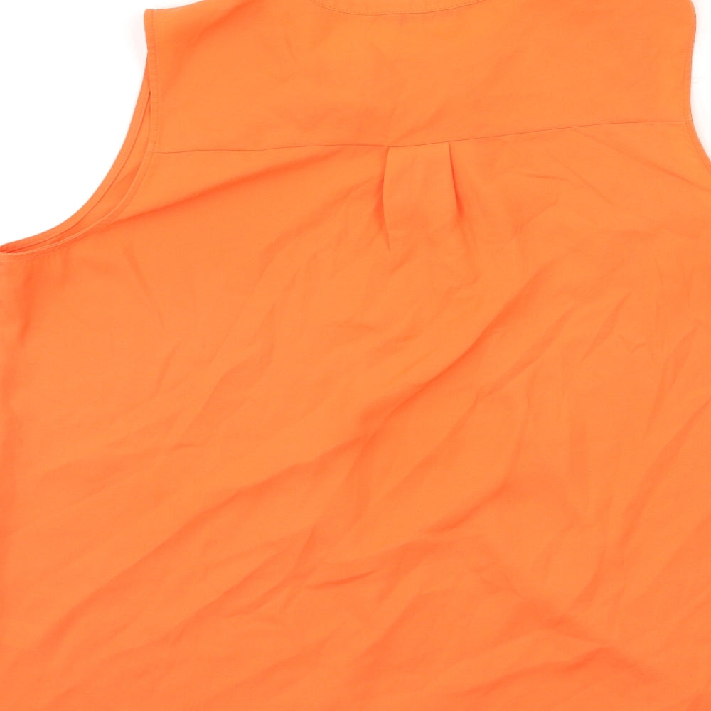 TU Womens Orange   Basic Tank Size 16