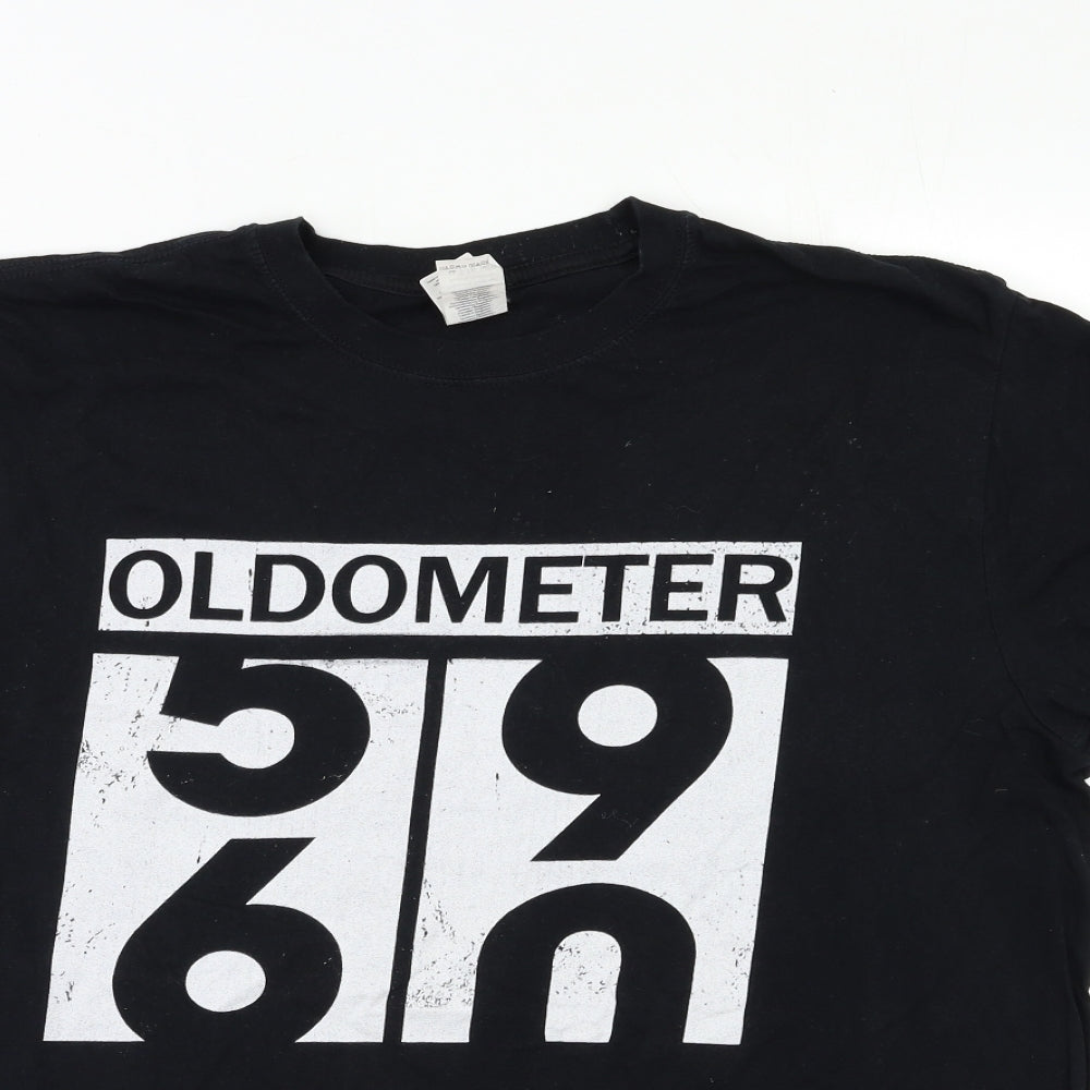 Gildan Mens Black    T-Shirt Size XL