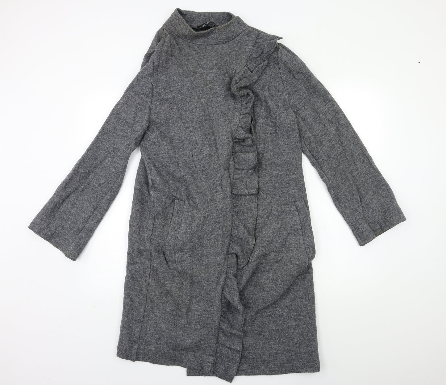 Betty Jackson Womens Grey   Overcoat Coat Size 12