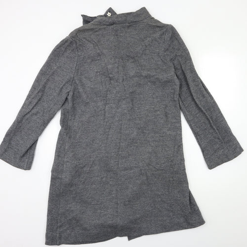 Betty Jackson Womens Grey   Overcoat Coat Size 12