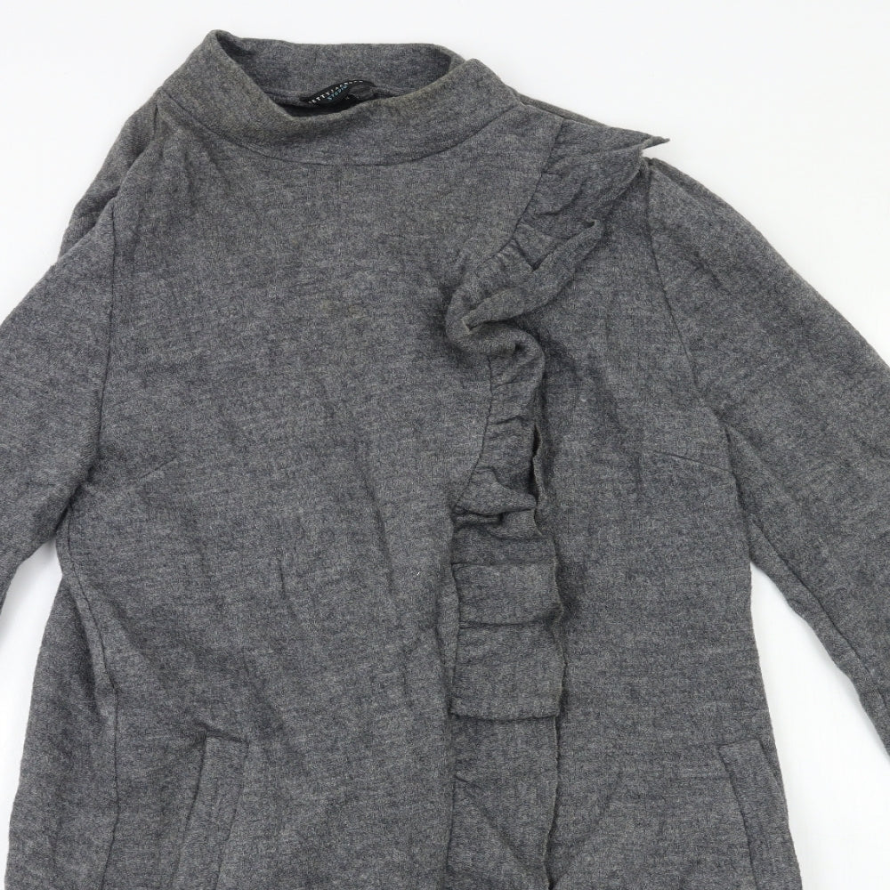 Betty Jackson Womens Grey   Overcoat Coat Size 12