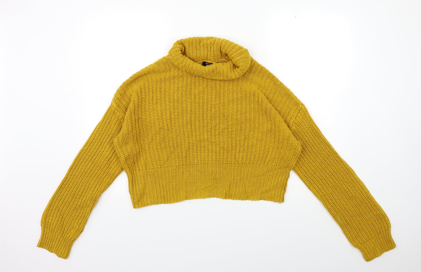 New Look Girls Yellow  Knit Pullover Jumper Size 14 Years
