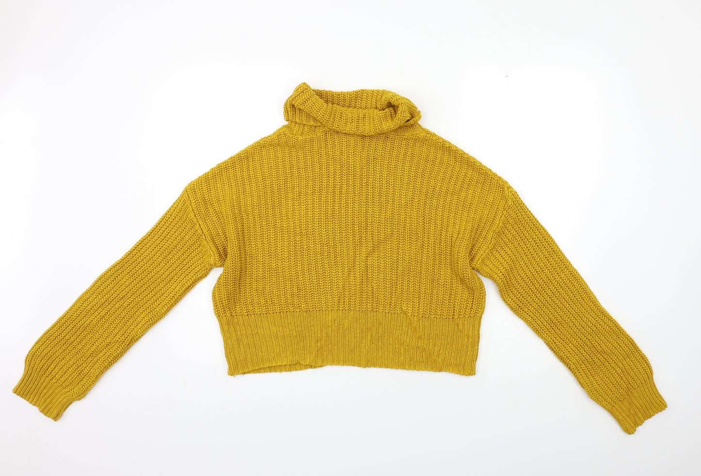 New Look Girls Yellow  Knit Pullover Jumper Size 14 Years