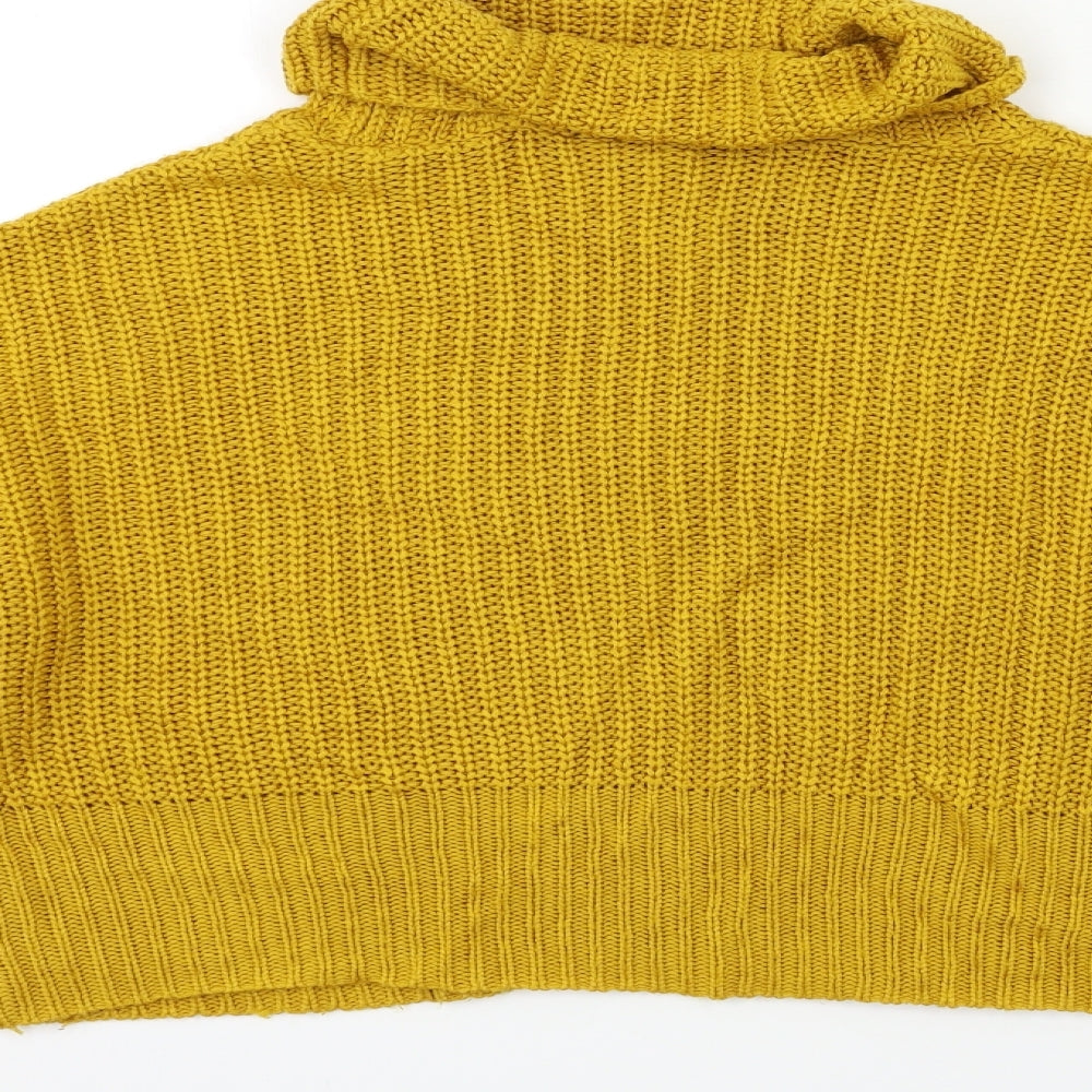 New Look Girls Yellow  Knit Pullover Jumper Size 14 Years