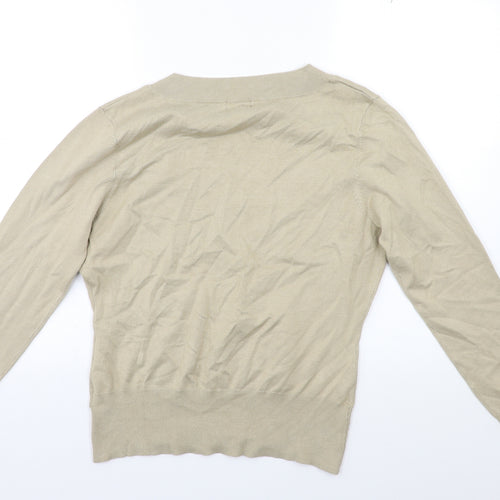 F&F Womens Beige  Knit Pullover Jumper Size 16