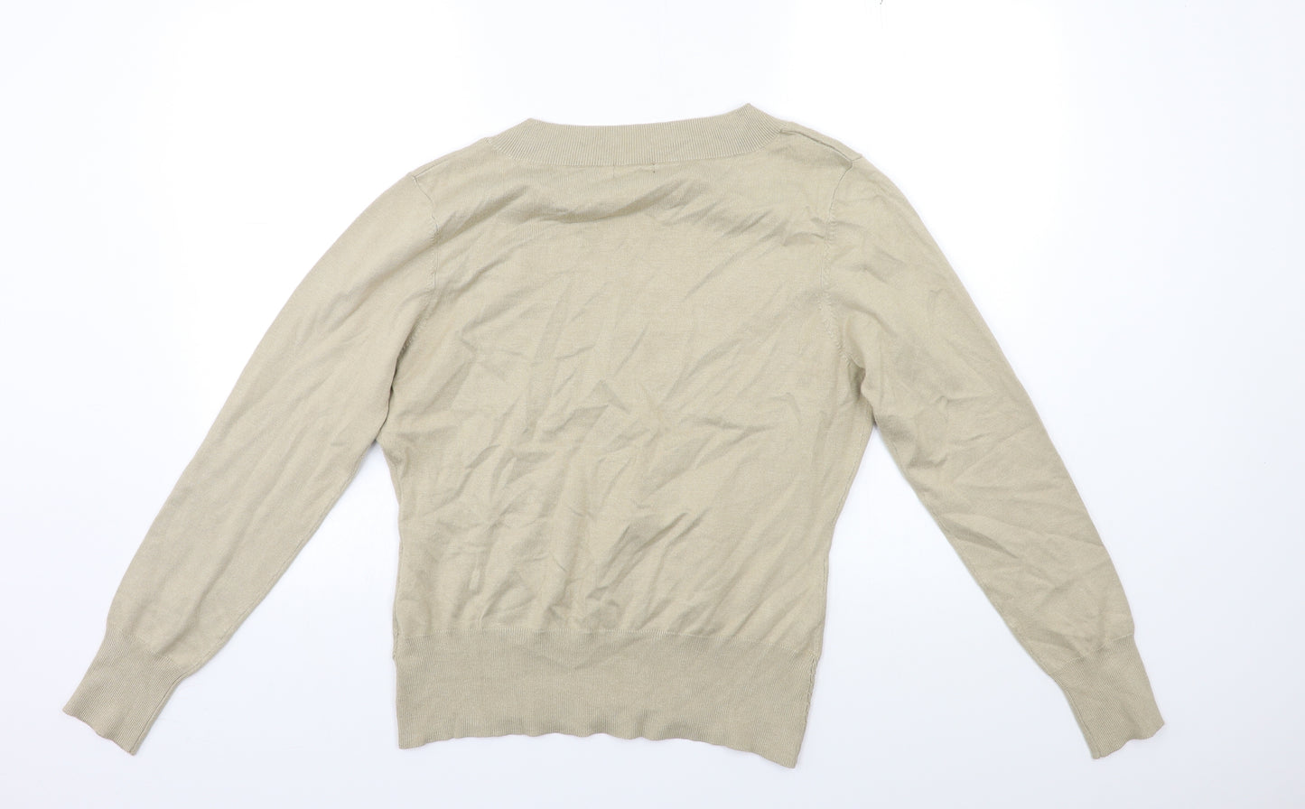 F&F Womens Beige  Knit Pullover Jumper Size 16