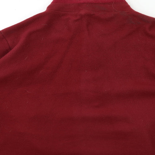 Anne De Lancay Womens Red  Fleece Jacket  Size 18