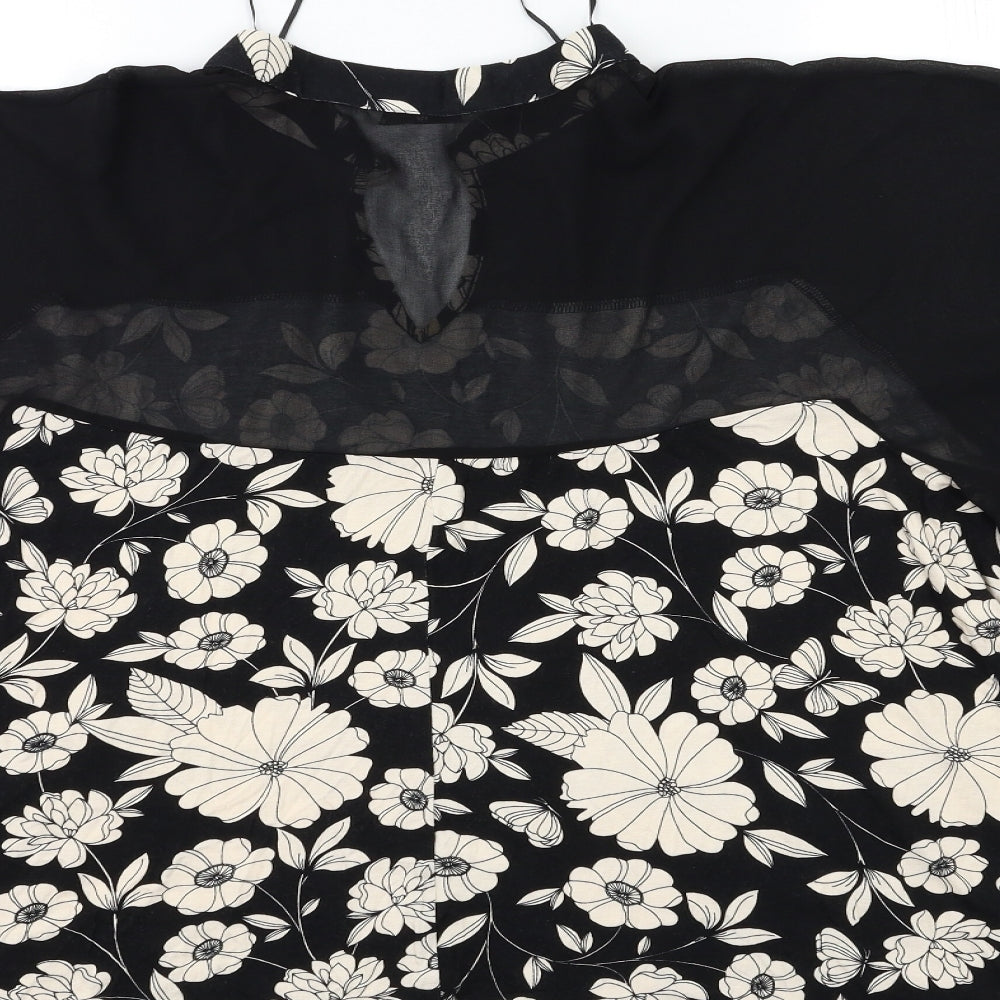 TU Womens Beige Floral  Basic Blouse Size 20