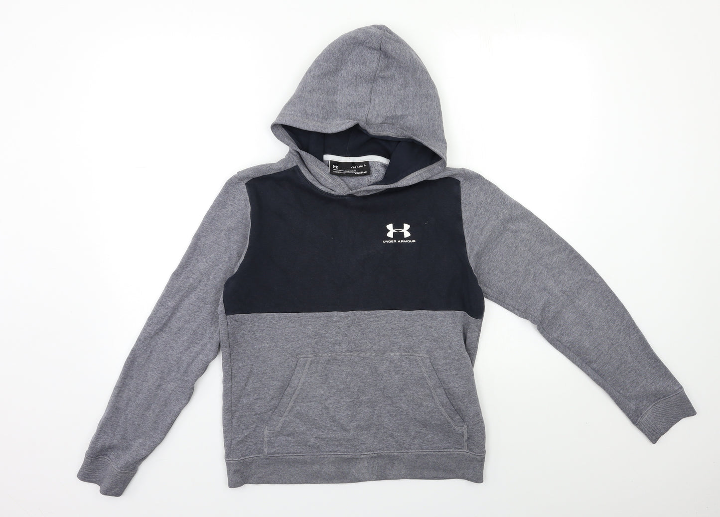 Under armour Boys Grey   Pullover Hoodie Size 12 Years