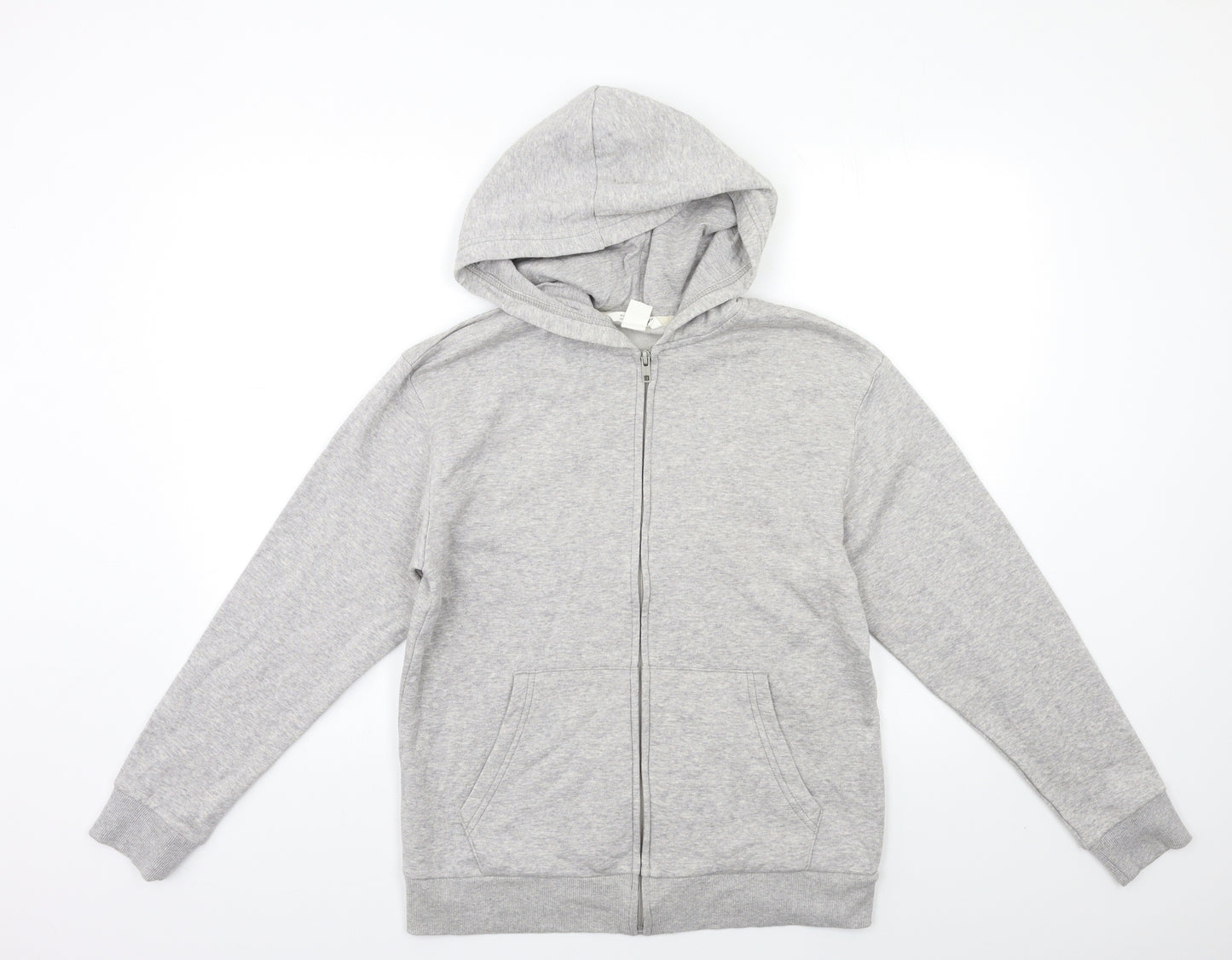 H&M Boys Grey   Full Zip Hoodie Size 13 Years