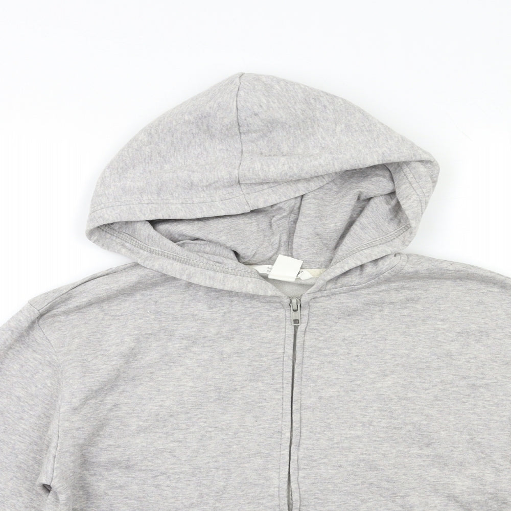 H&M Boys Grey   Full Zip Hoodie Size 13 Years