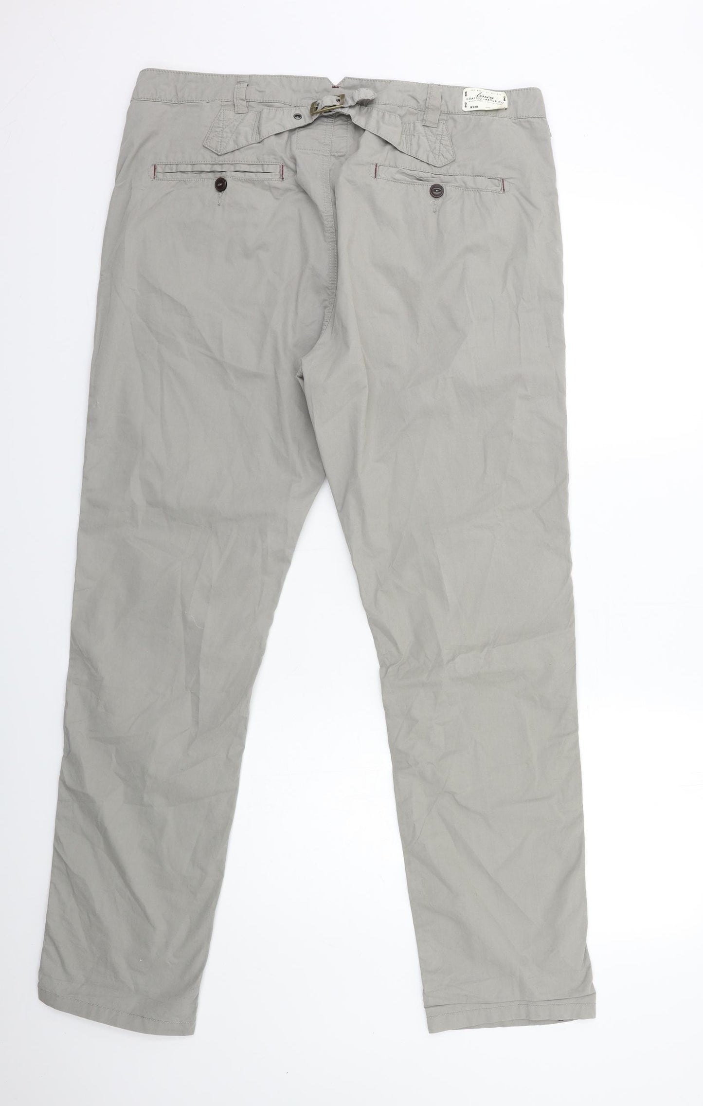 Linea Mens Grey   Chino Trousers Size M L30 in