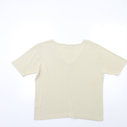 Bonmarché Womens Beige  Knit Pullover Jumper Size M