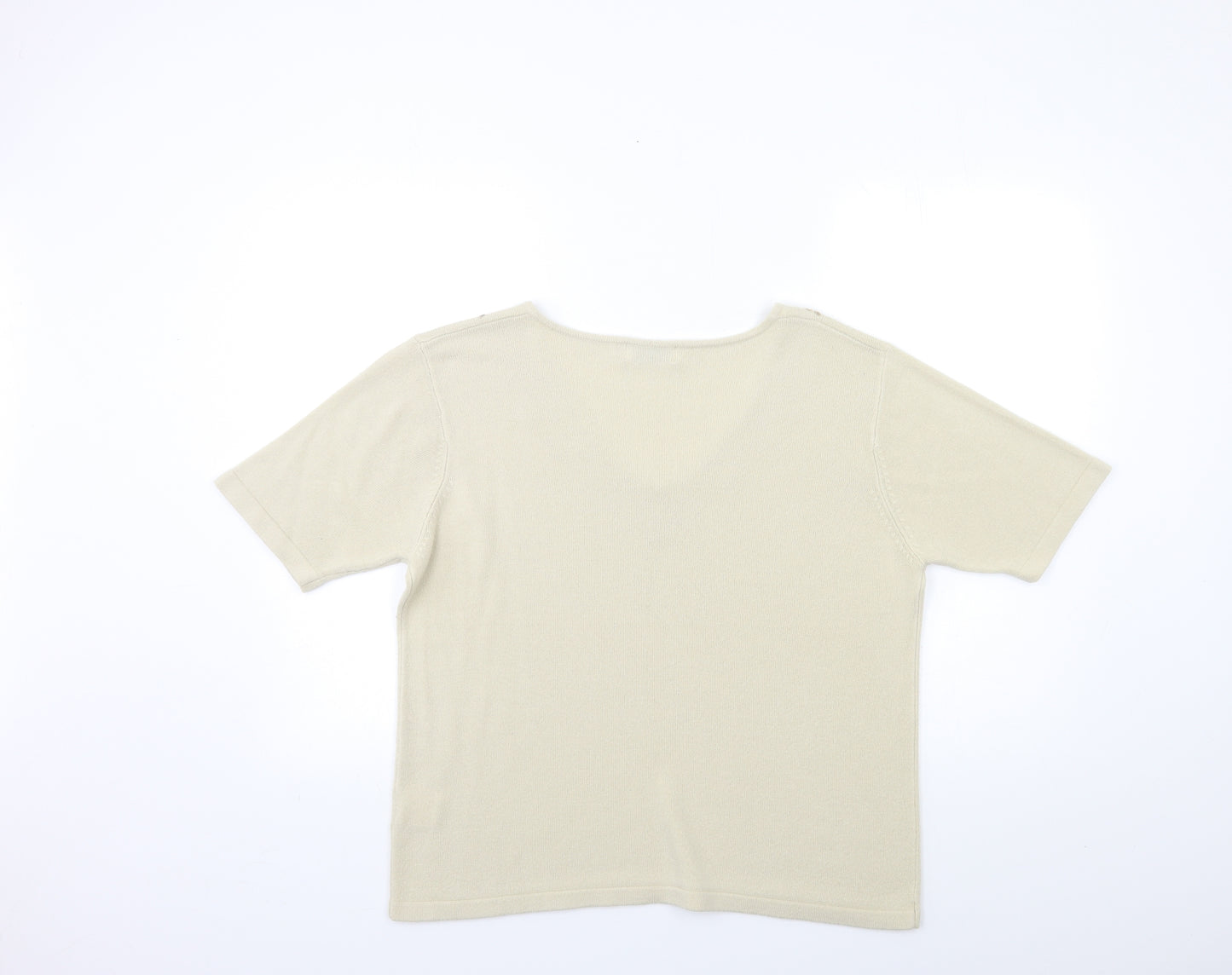Bonmarché Womens Beige  Knit Pullover Jumper Size M