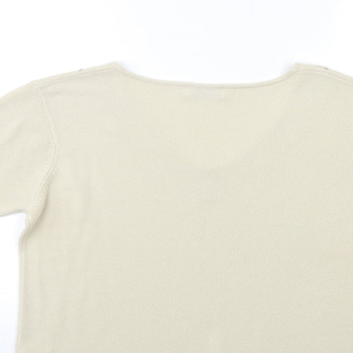Bonmarché Womens Beige  Knit Pullover Jumper Size M