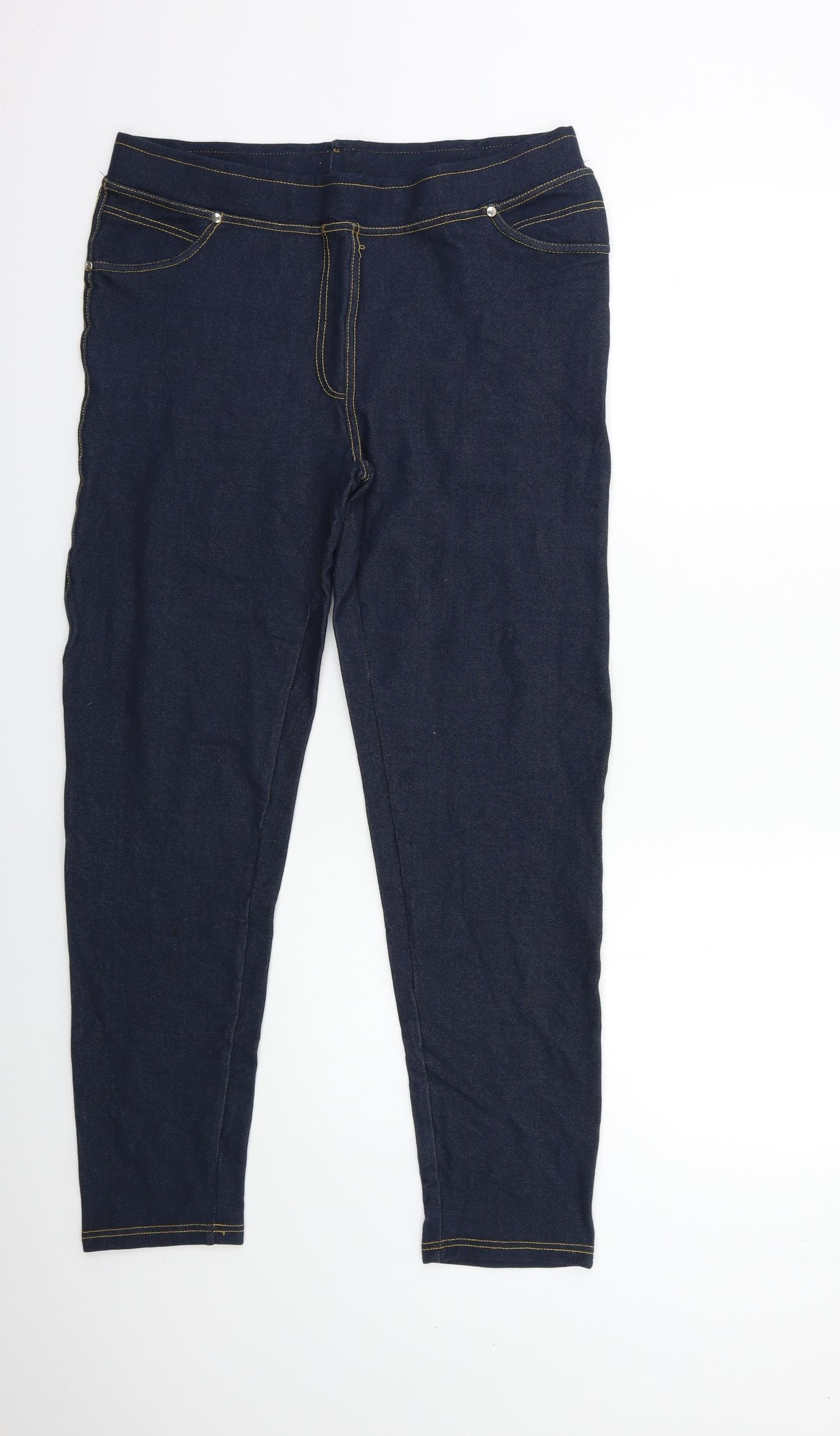 Pebble Bay Womens Blue   Jegging Trousers Size 18 L28 in