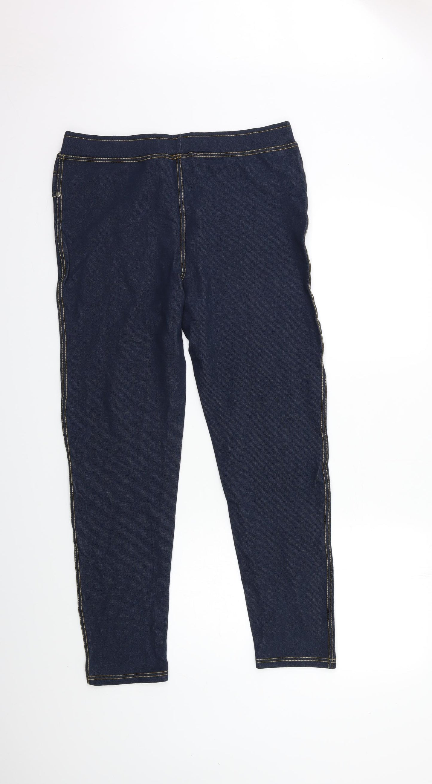 Pebble Bay Womens Blue   Jegging Trousers Size 18 L28 in