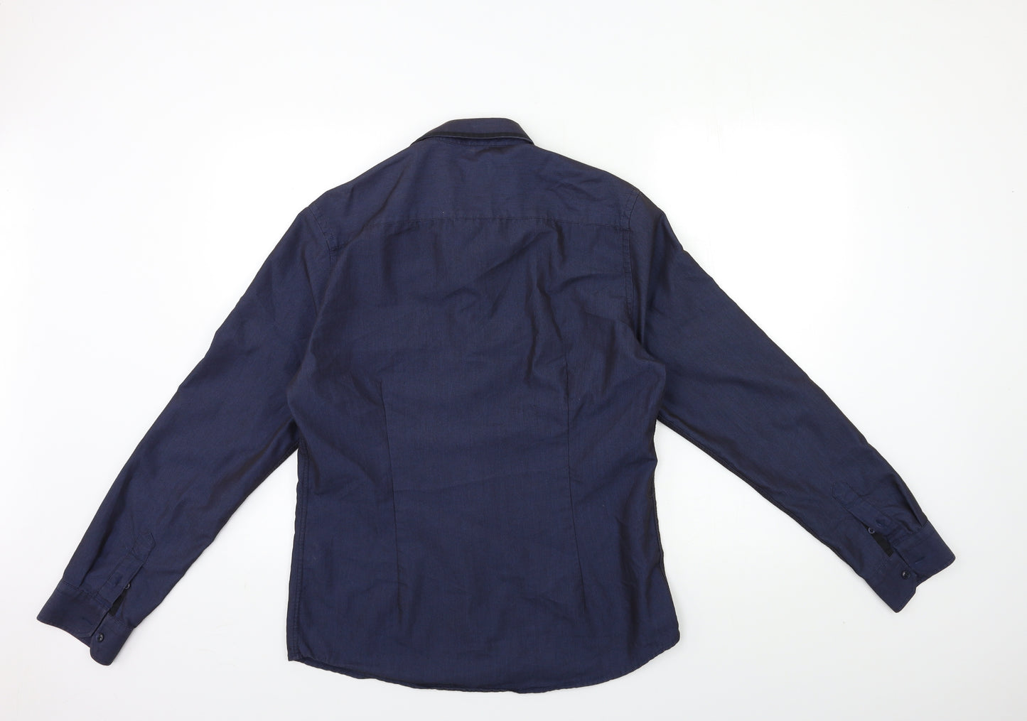 River Island Mens Blue    Dress Shirt Size M